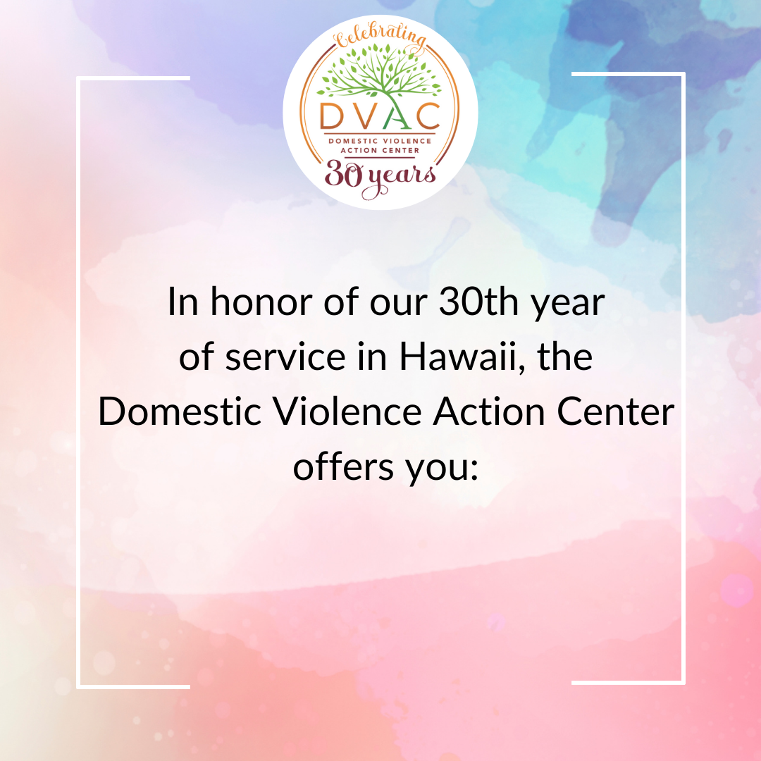 Dv Action 30 Ways to Peace – Domestic Violence Action Center